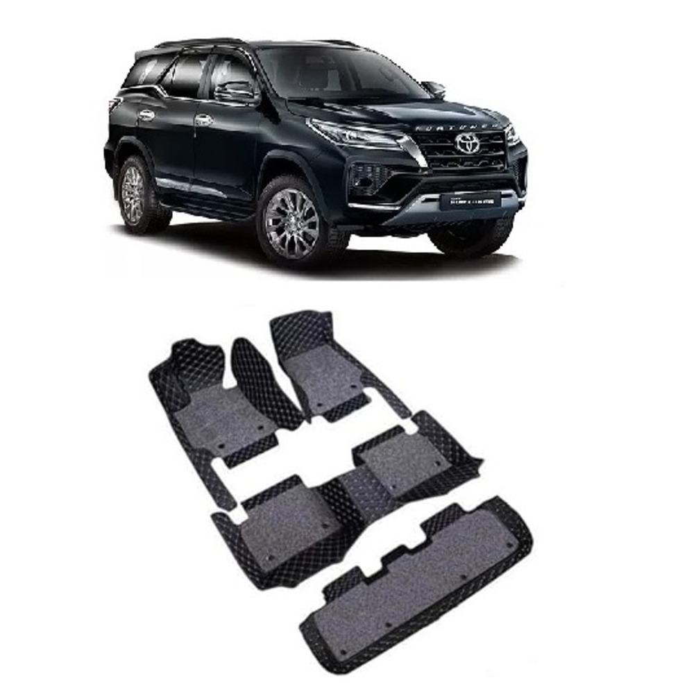 Floor Mats for Fortuner - black 
